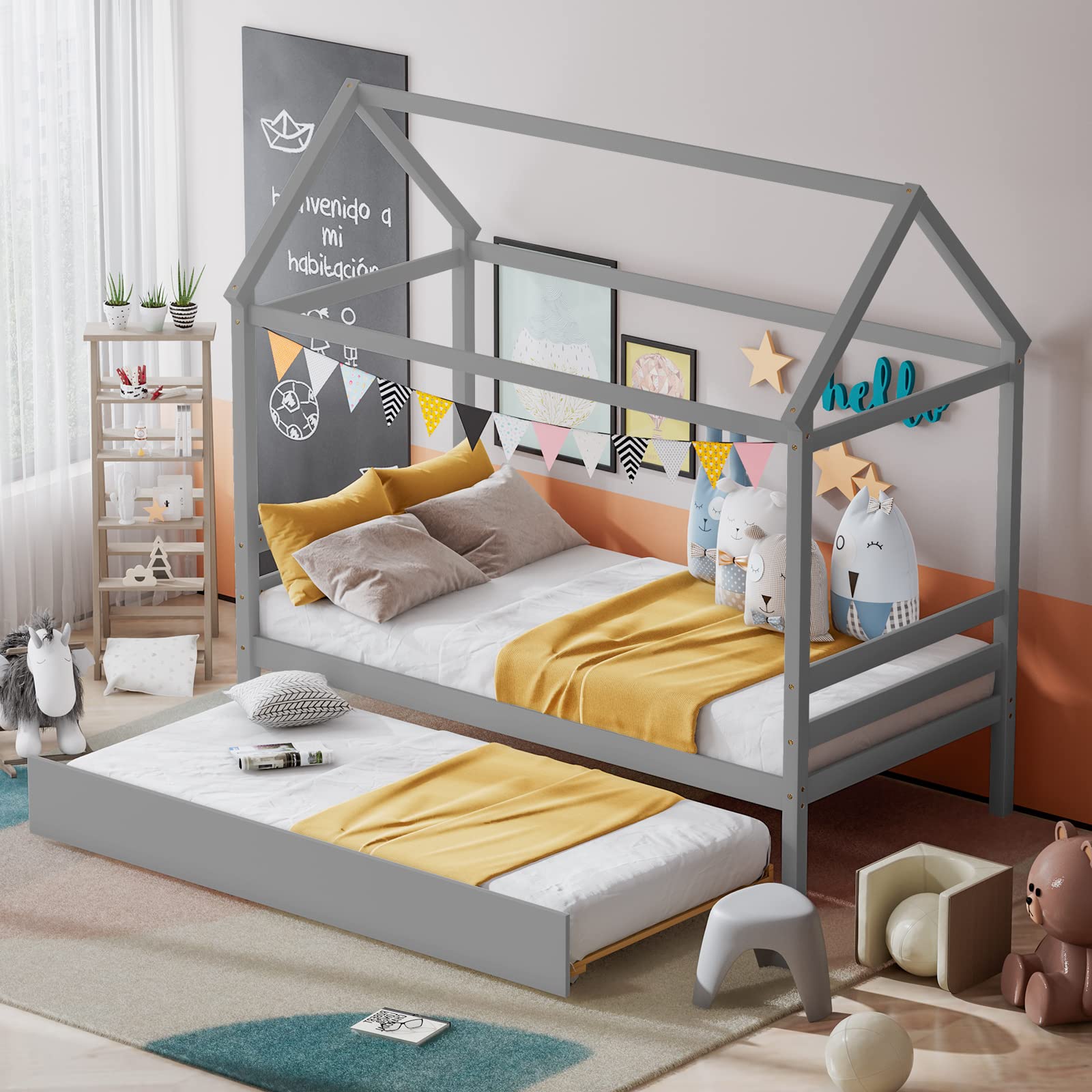 Twin bed for girl fashion with trundle