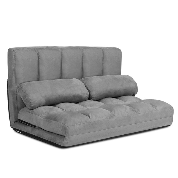 KOMFOTT Various Colours Available 6-Position Adjustable Floor Sofa with 2 Pillows