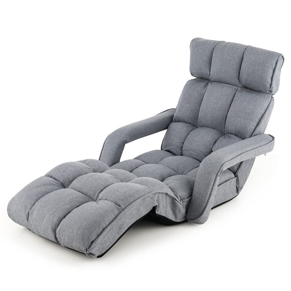 Foldable Lazy Sofa, Indoor Chaise Lounger Sofa - KOMFOTT