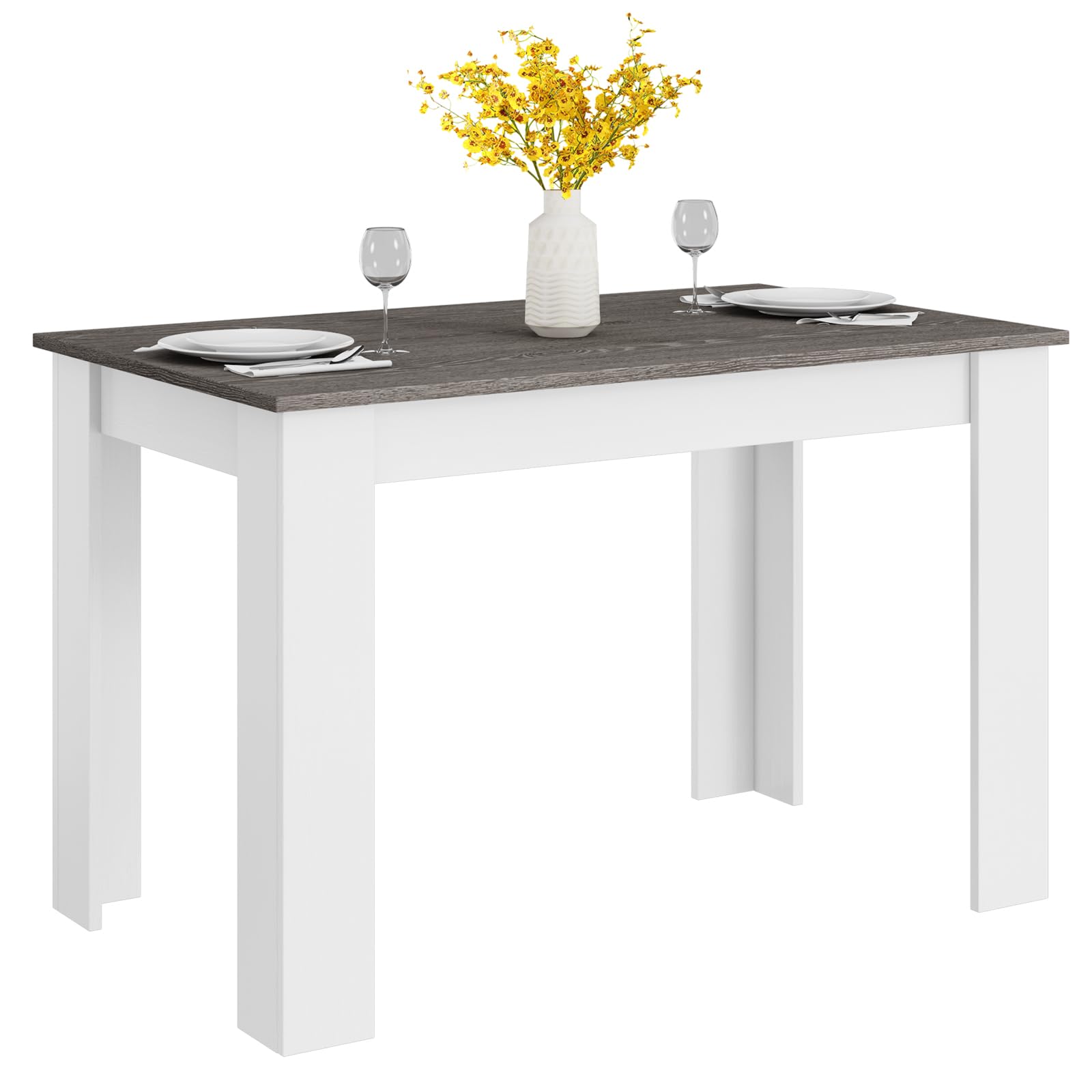 KOMFOTT Wooden Dining Table, Modern Kitchen Table for 4