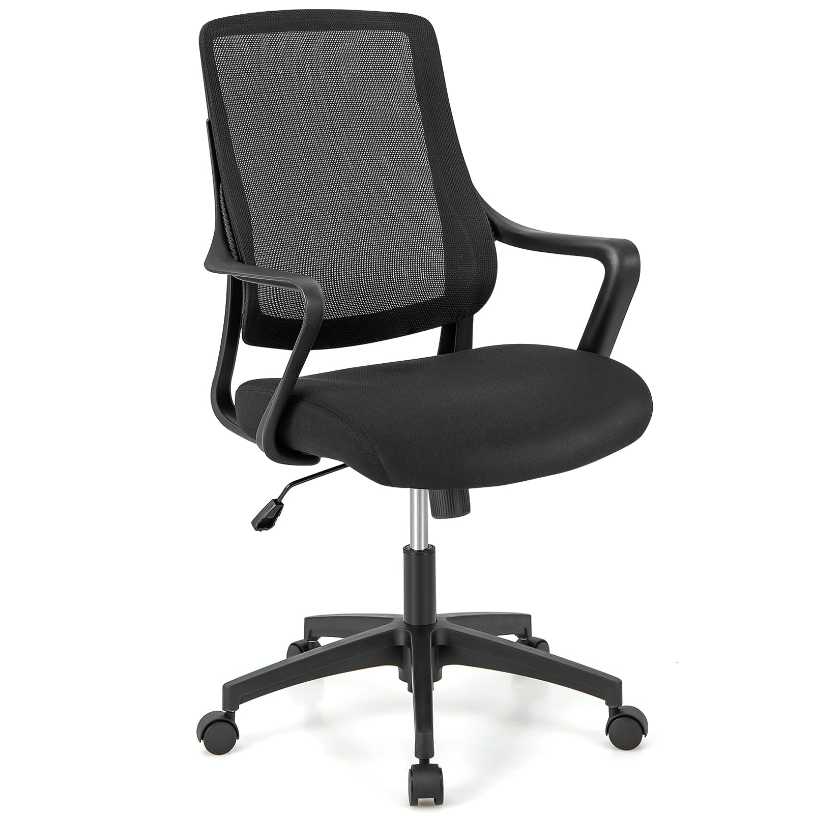 KOMFOTT Mesh Office Desk Chair, Ergonomic Mid Back Conference Room Chair with Armrest Support and Comfortable Cushion