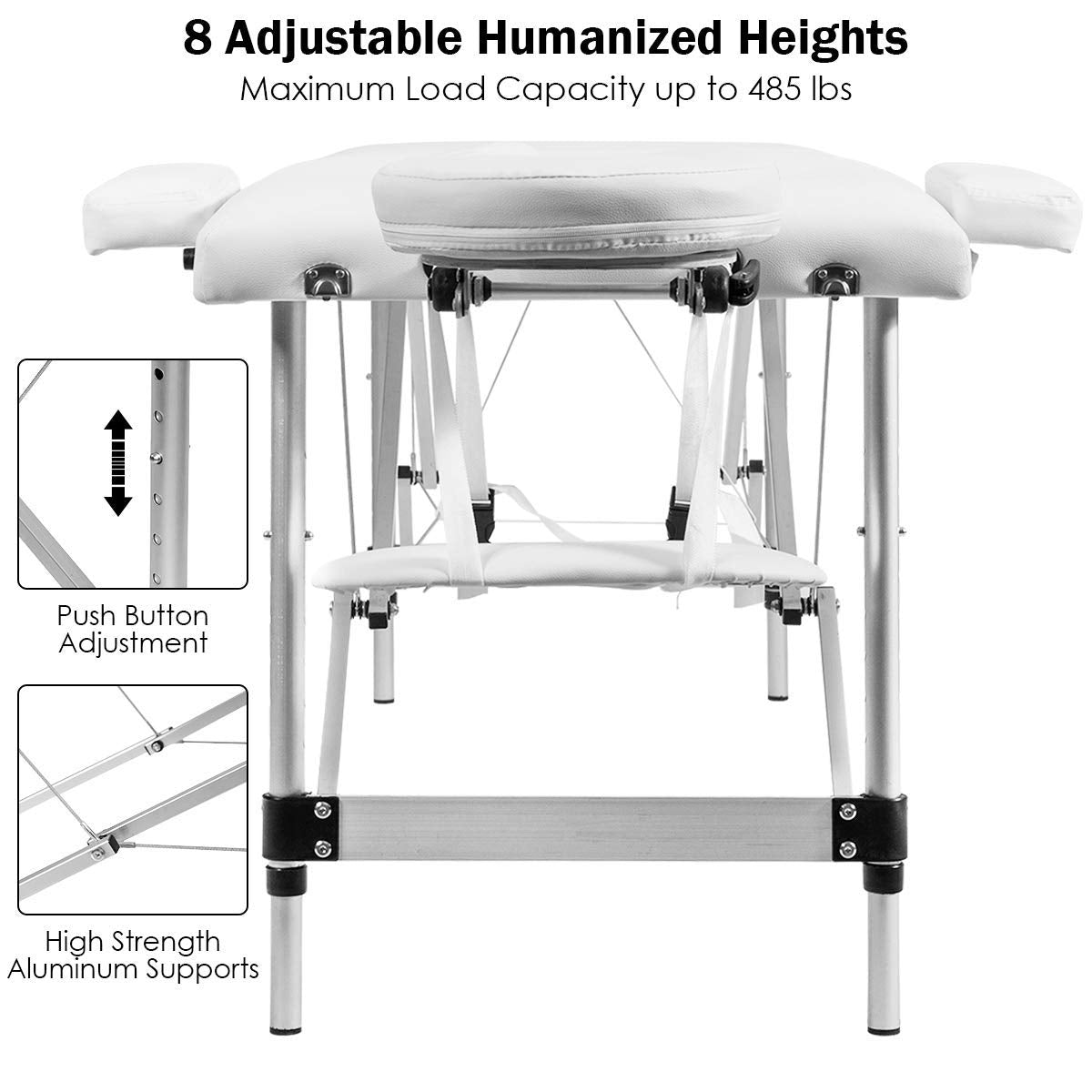 KOMFOTT 84" Massage Table with Carry Case