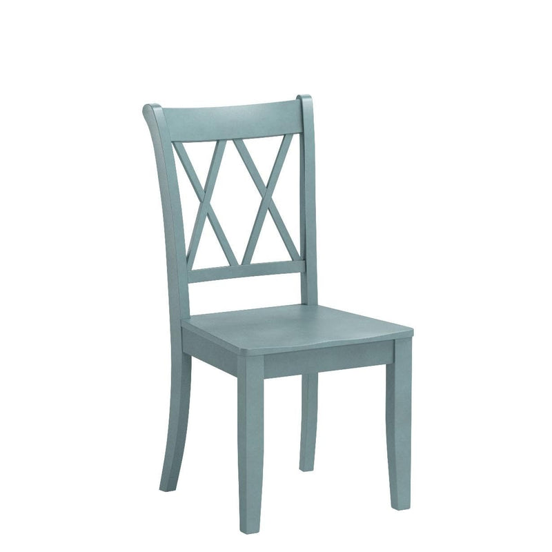 KOMFOTT Set of 2 Dining Chairs, Rubber Wood Dining Room Chair, Farmhouse Dining Side Chairs