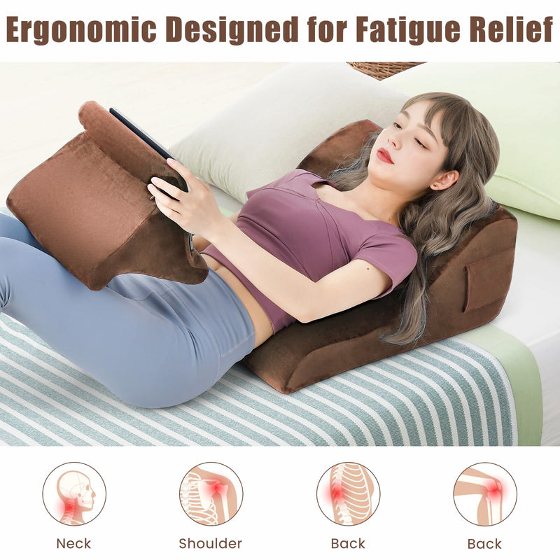 KOMFOTT Soft Wedge Pillow for Neck Back Leg Support