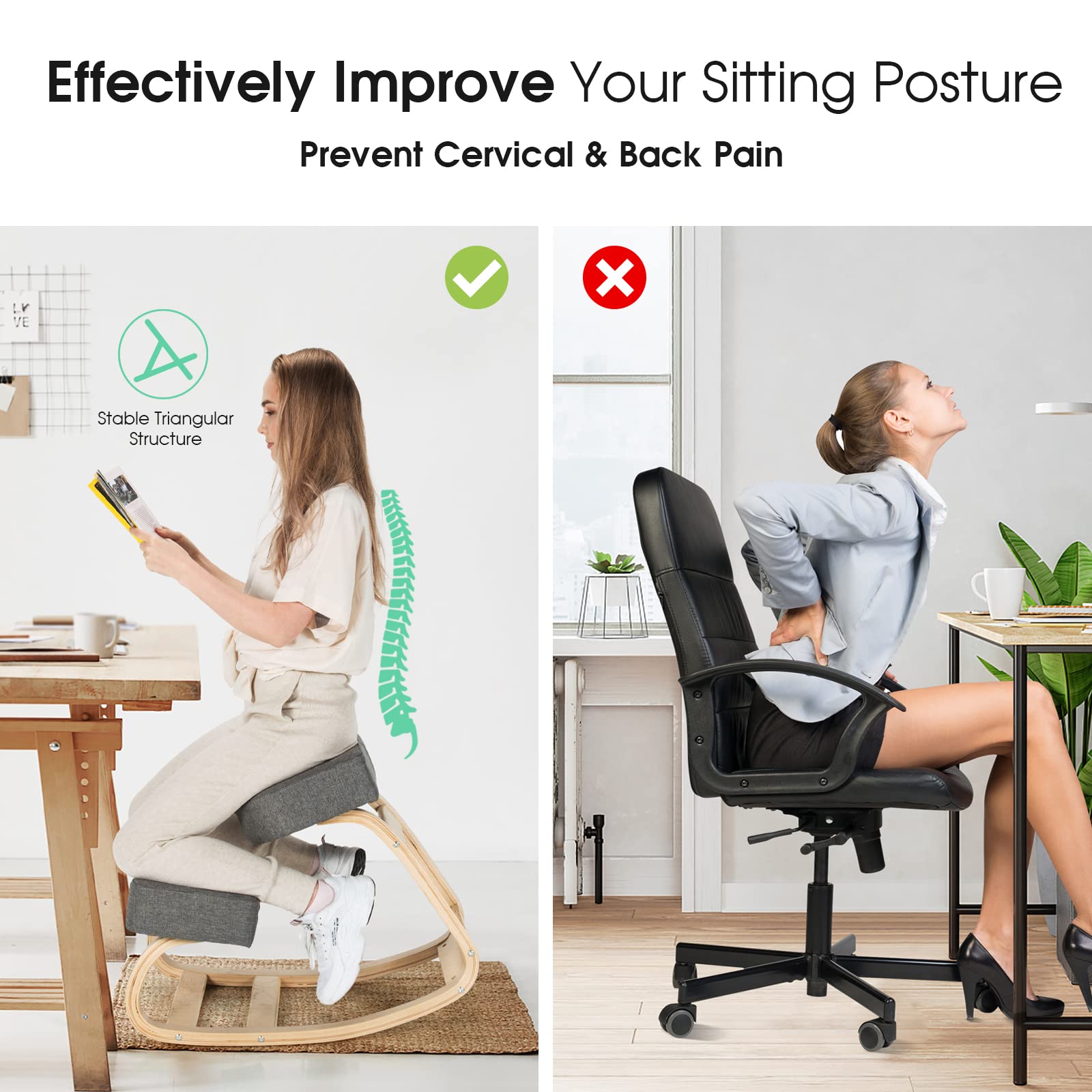 Office chair sit on knees sale