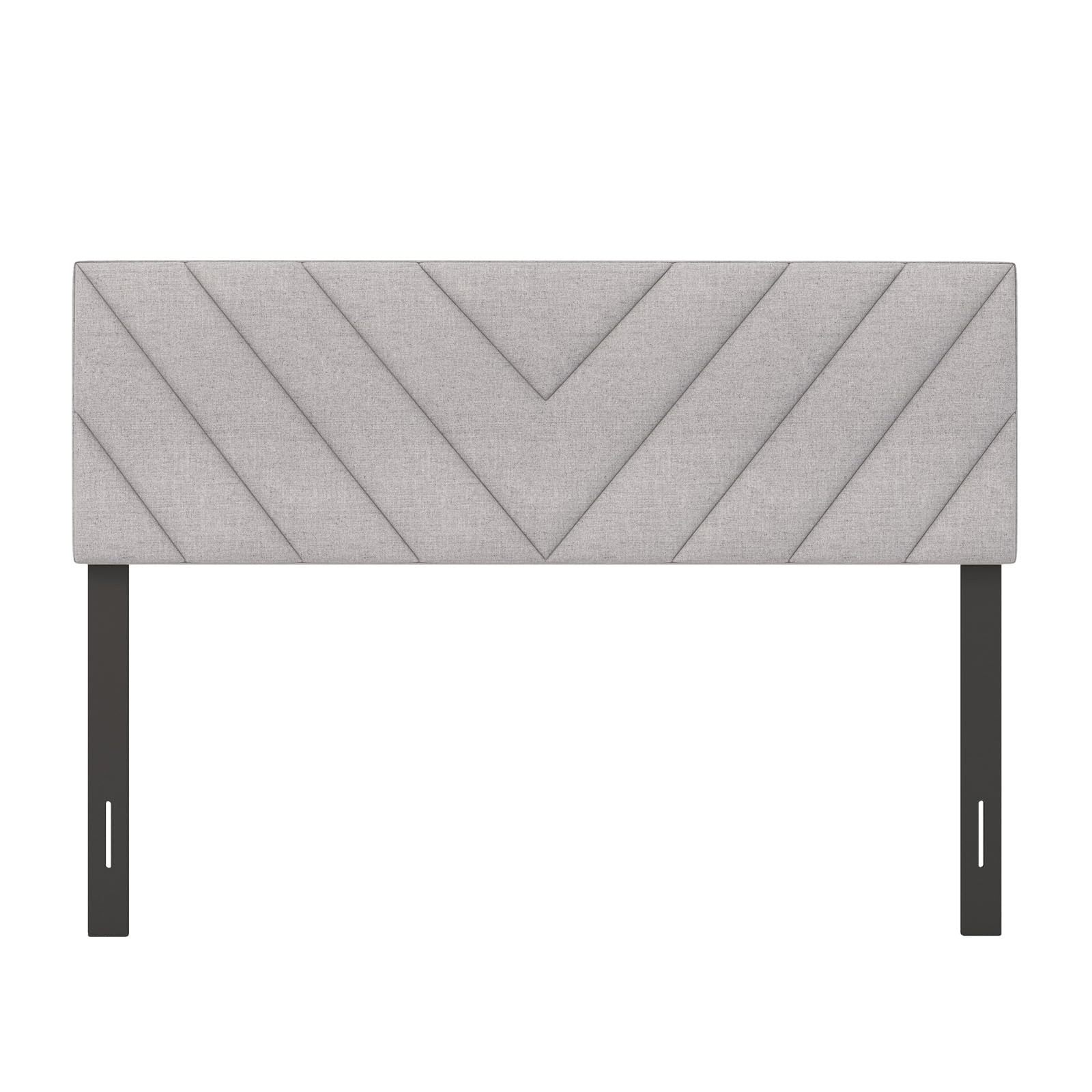 KOMFOTT Linen Fabric Upholstered Headboard for Full/Queen Size Bed, Gray