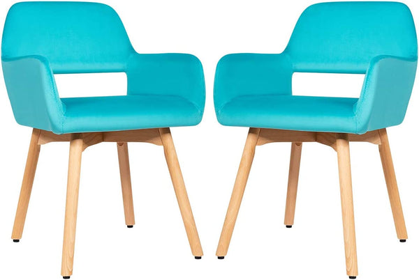 KOMFOTT Velvet Dining Chairs, Modern Leisure Accent Living Room Chair