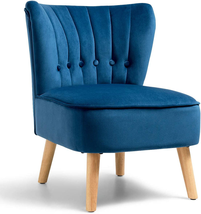 Modern Velvet Accent Chair, Small Leisure Sofa Chair - Komfott