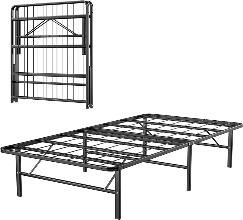 KOMFOTT Platform Bed Frame, 14 Inch Foldable Metal Mattress Foundation