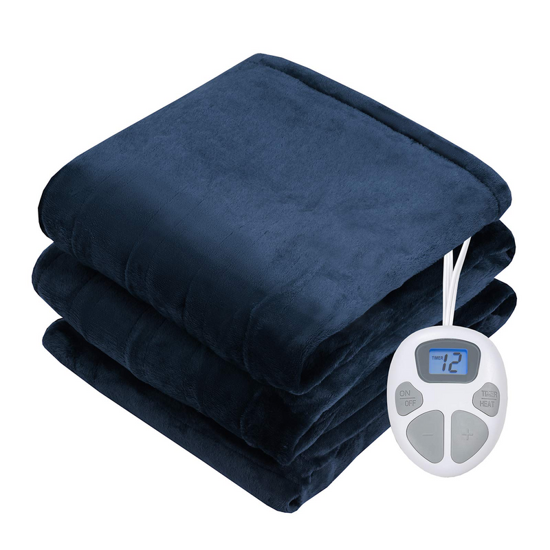 KOMFOTT Electric Heated Blanket, Flannel Electric Blanket Throws,Fast Heating ETL Certification & Machine Washable Design