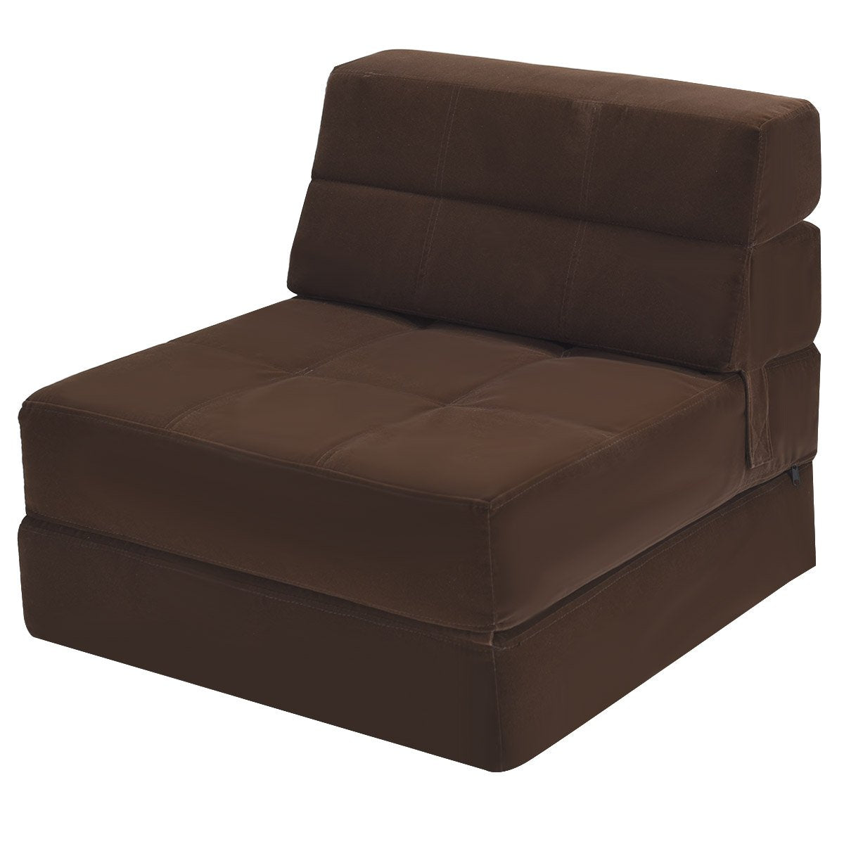 Folding Futon Modern Chaise Lounge | Convertible Sofa Bed