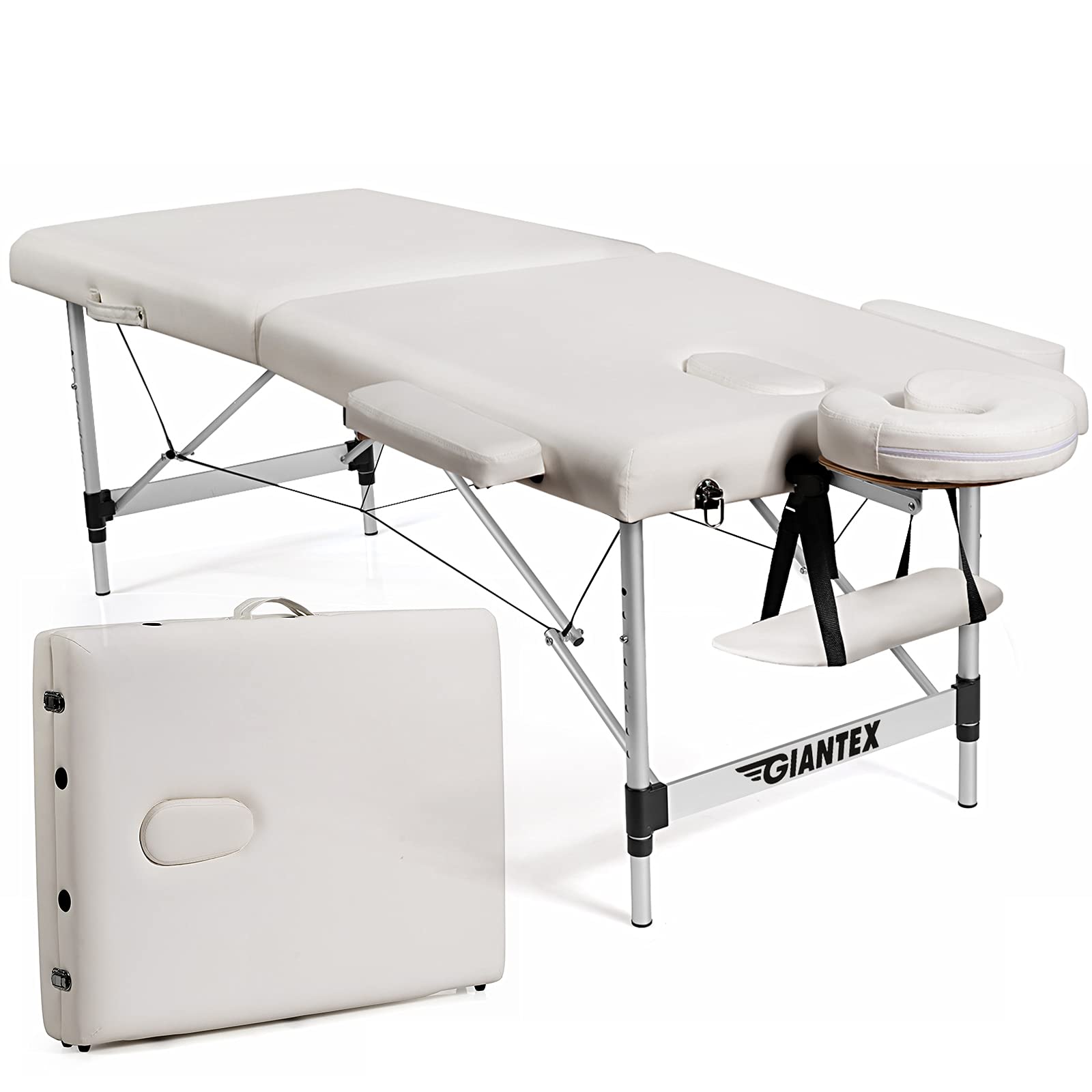 KOMFOTT 84" Massage Table with Carry Case