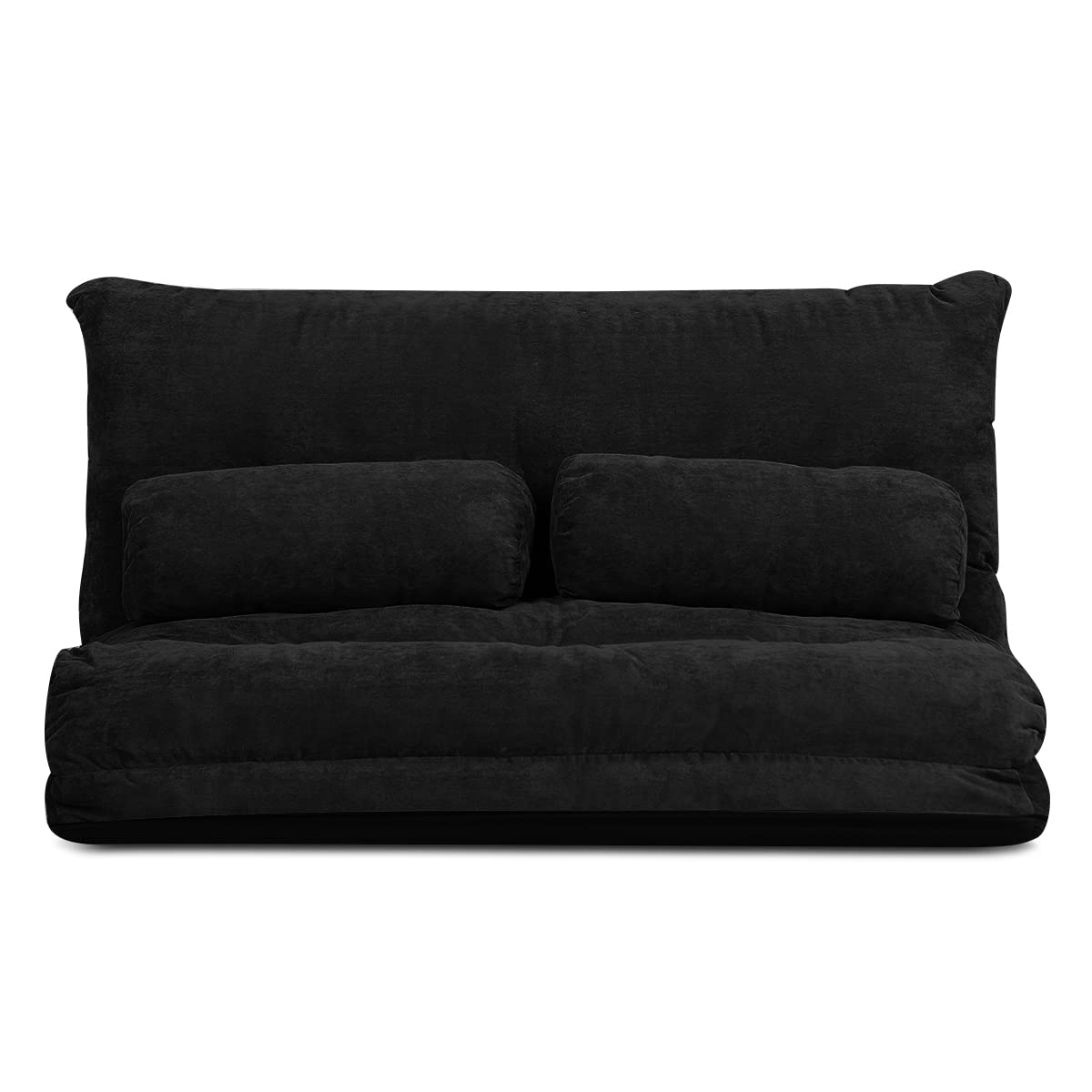 KOMFOTT Multi-Functional 6-Position Foldable Lazy Floor Sofa with 2 Pillows