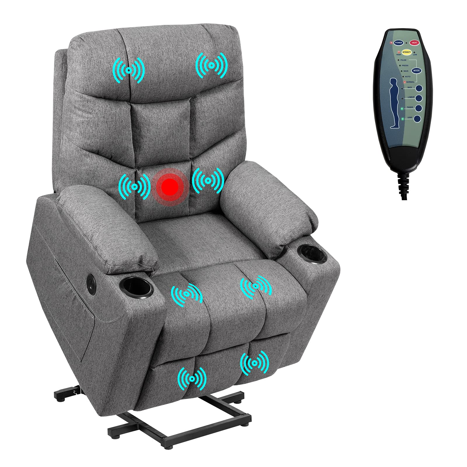 KOMFOTT Power Lift Chair Electric Recliner Sofa for Elderly