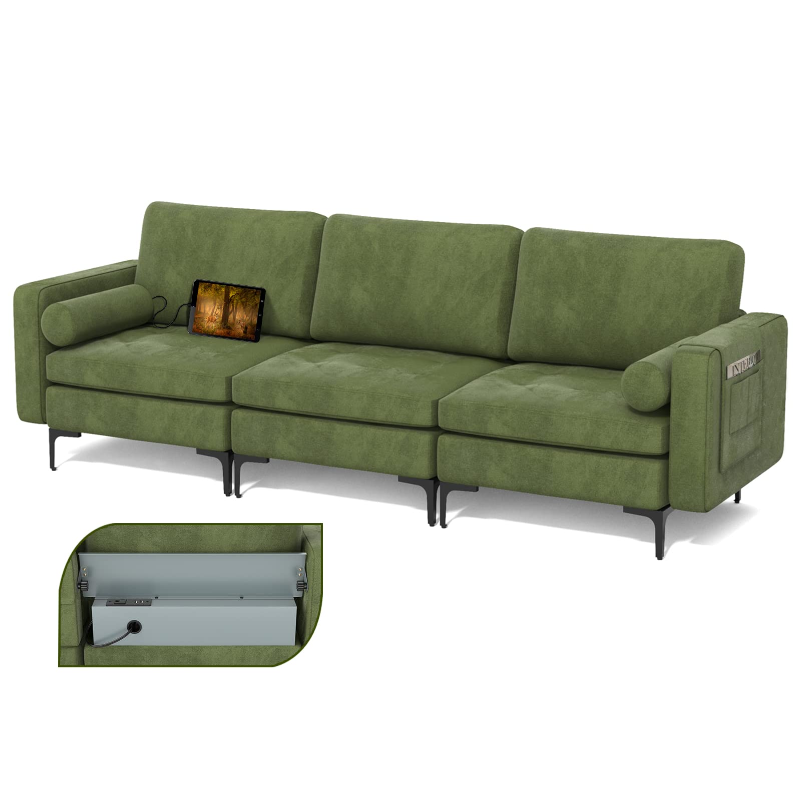 KOMFOTT Heavy Duty Sleeper Sofa Couch for Living Room