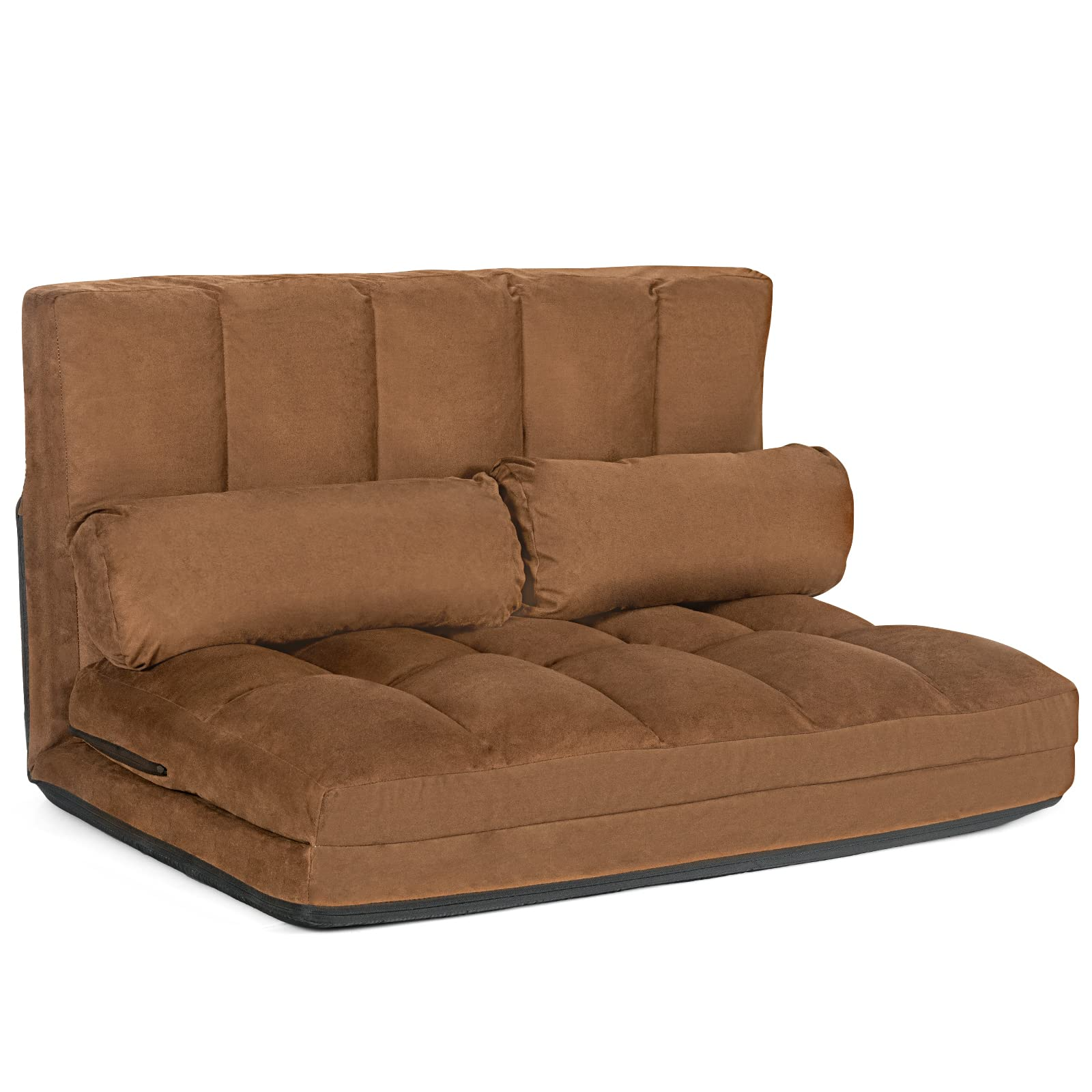 Various Colours Available 6-Position Adjustable Floor Sofa with 2 Pillows