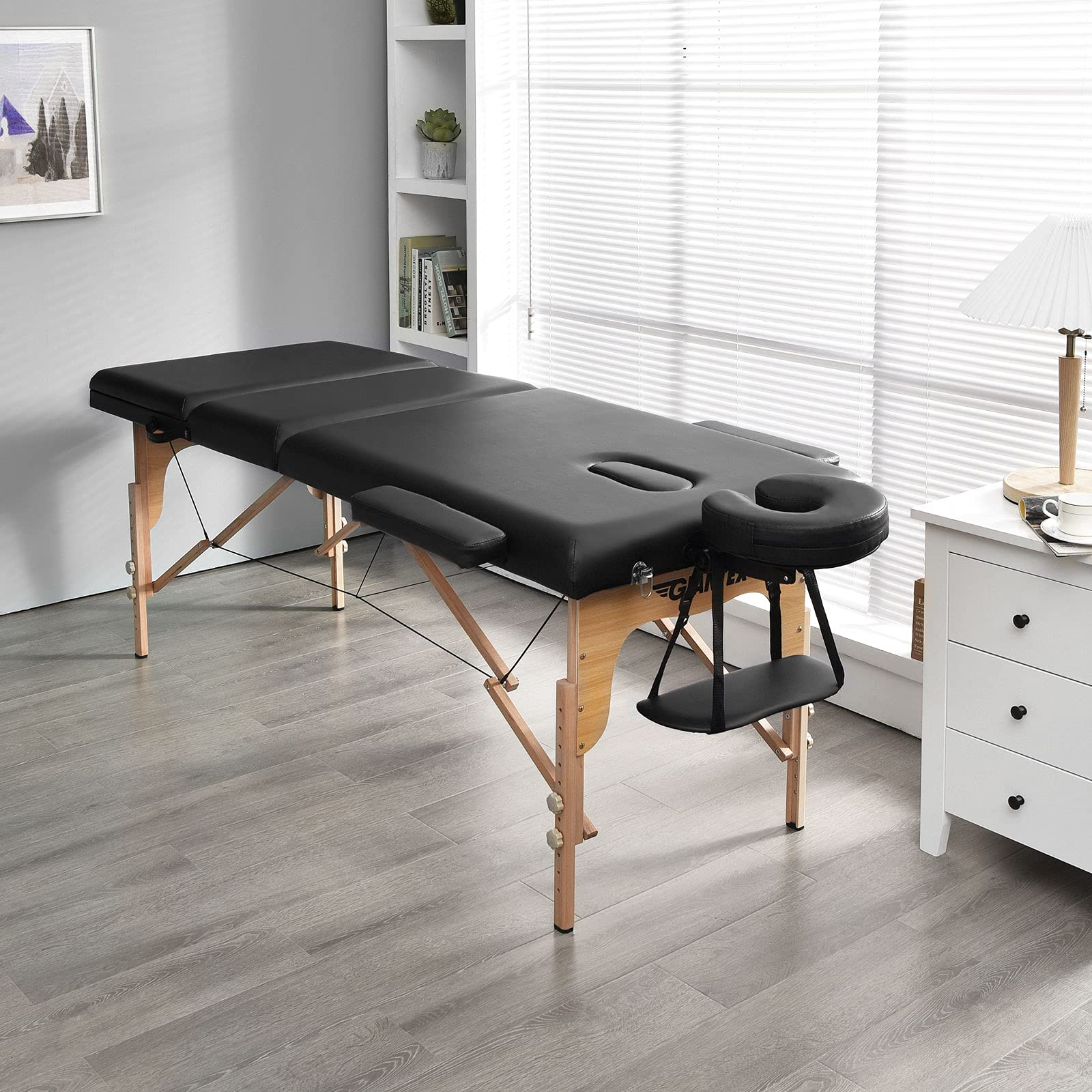 KOMFOTT Portable 3 Sections 84inch Folding Massage Table with Carry Case