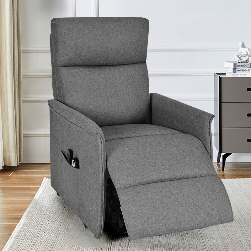 KOMFOTT Power Lift Massage Recliner Chair for Elderly, Soft Warm Fabric Sofa