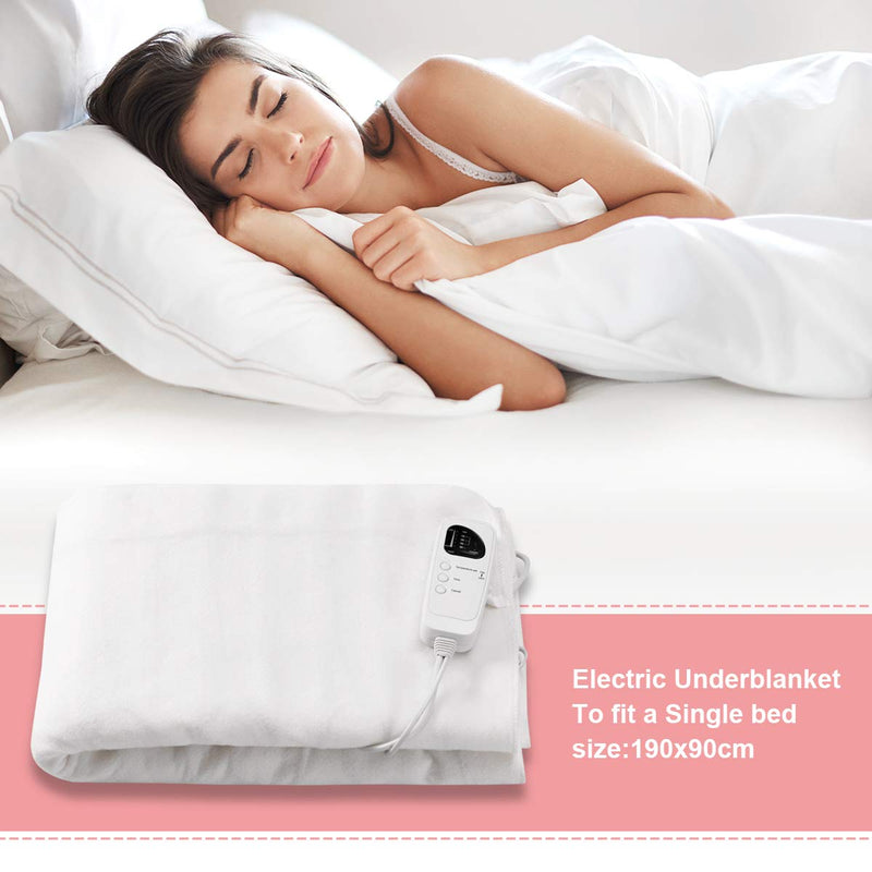 KOMFOTT Smart Electric Heated Mattress Pad, Heating Bed Topper Blankets w/ Low-Voltage,Fast Heating