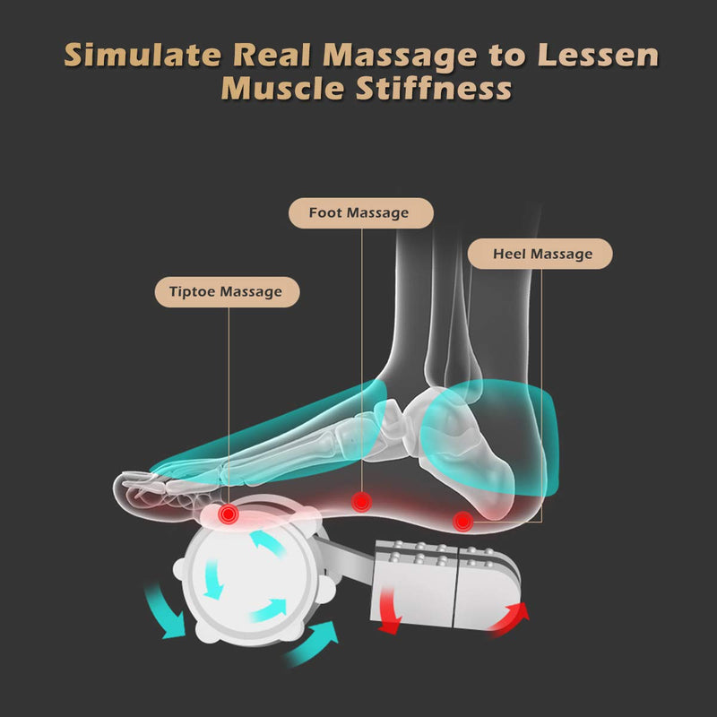 KOMFOTT 360° Support Bar 3D Electric Foot Massager Machine for Neuropathy Pain