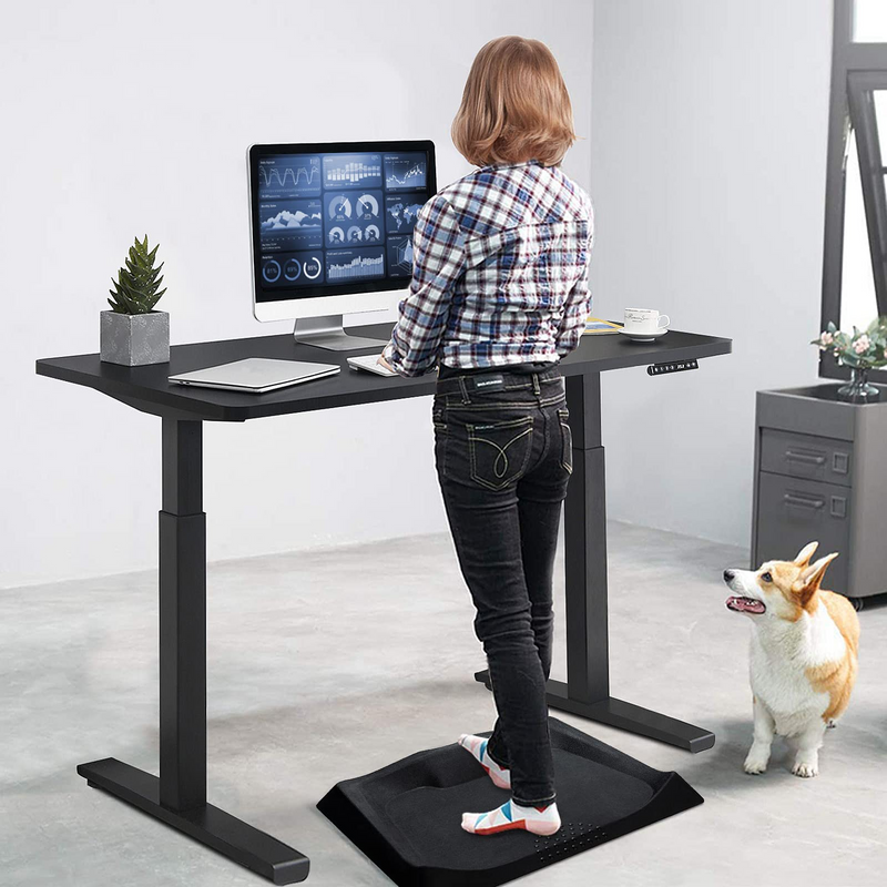 Standing Mat for Stand up Desk w/ Foot Massage Points Diverse Terrain & Beveled Edges