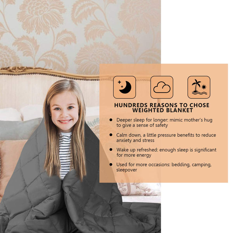 KOMFOTT Premium Weighted Blanket , 7lbs | 41"x60", for Kids
