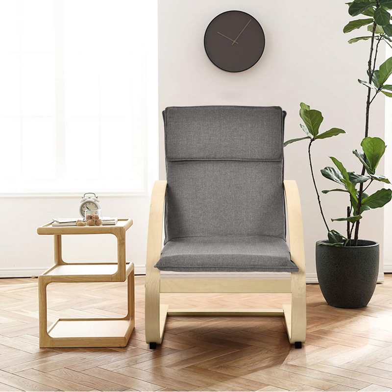 KOMFOTT Bentwood Chair with Stable Curved Leg and Arm for Living Room