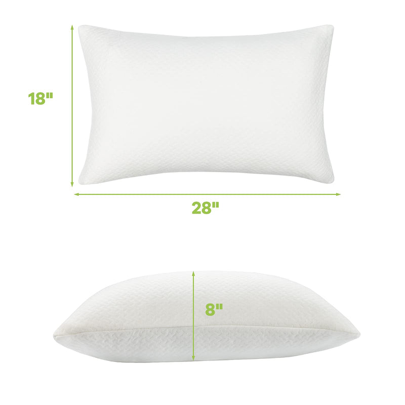 KOMFOTT 2 Pack Shredded Memory Foam Pillows