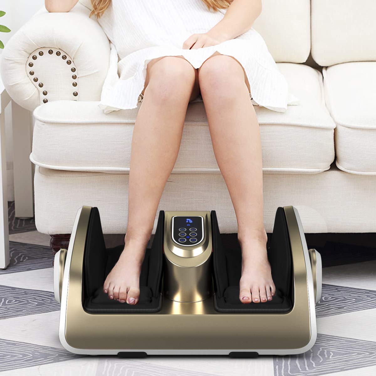 360° Support Bar 3D Electric Foot Massager Machine for Neuropathy Pain