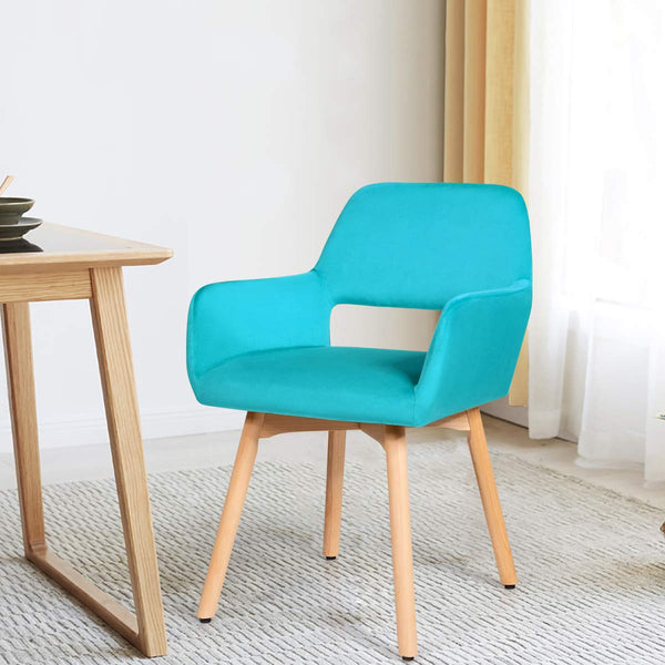 KOMFOTT Velvet Dining Chairs, Modern Leisure Accent Living Room Chair