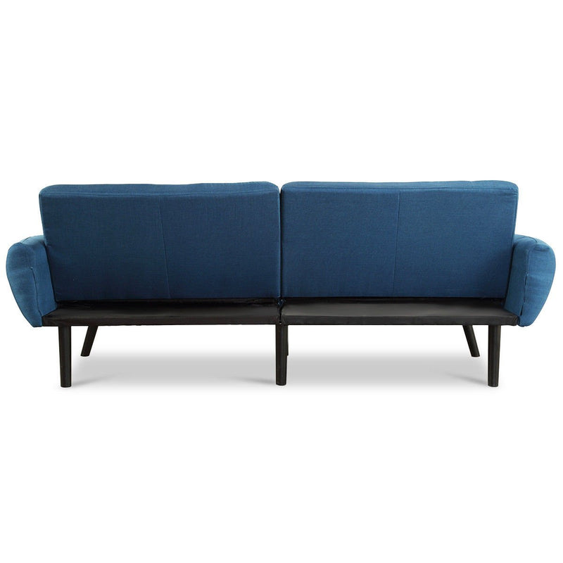 KOMFOTT Premium Linen Futon  Folding Sofa Bed Couch w/ 5 Position Recline Angles