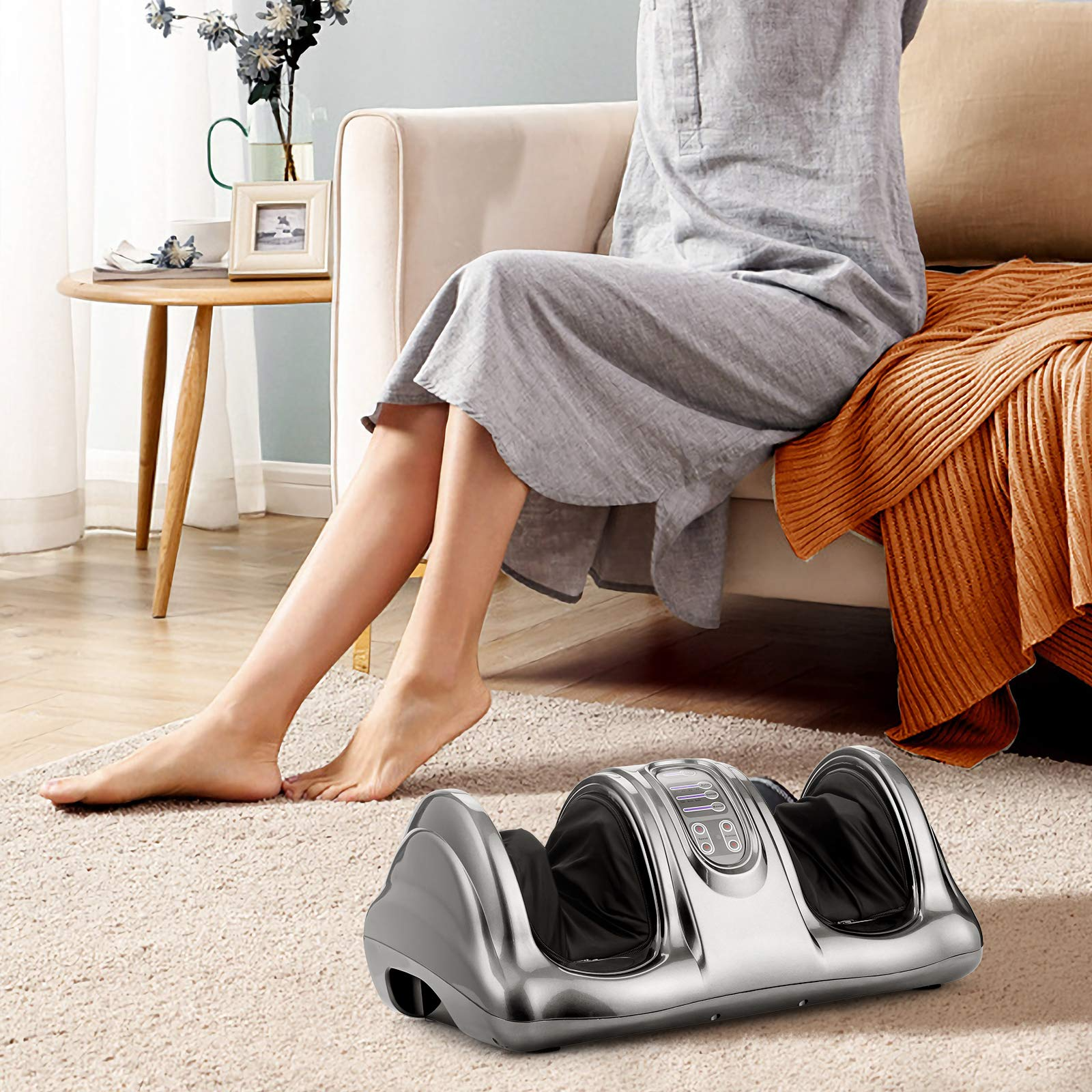 KOMFOTT Electric Shiatsu Foot Massager w/Remote and 4 Massage Modes