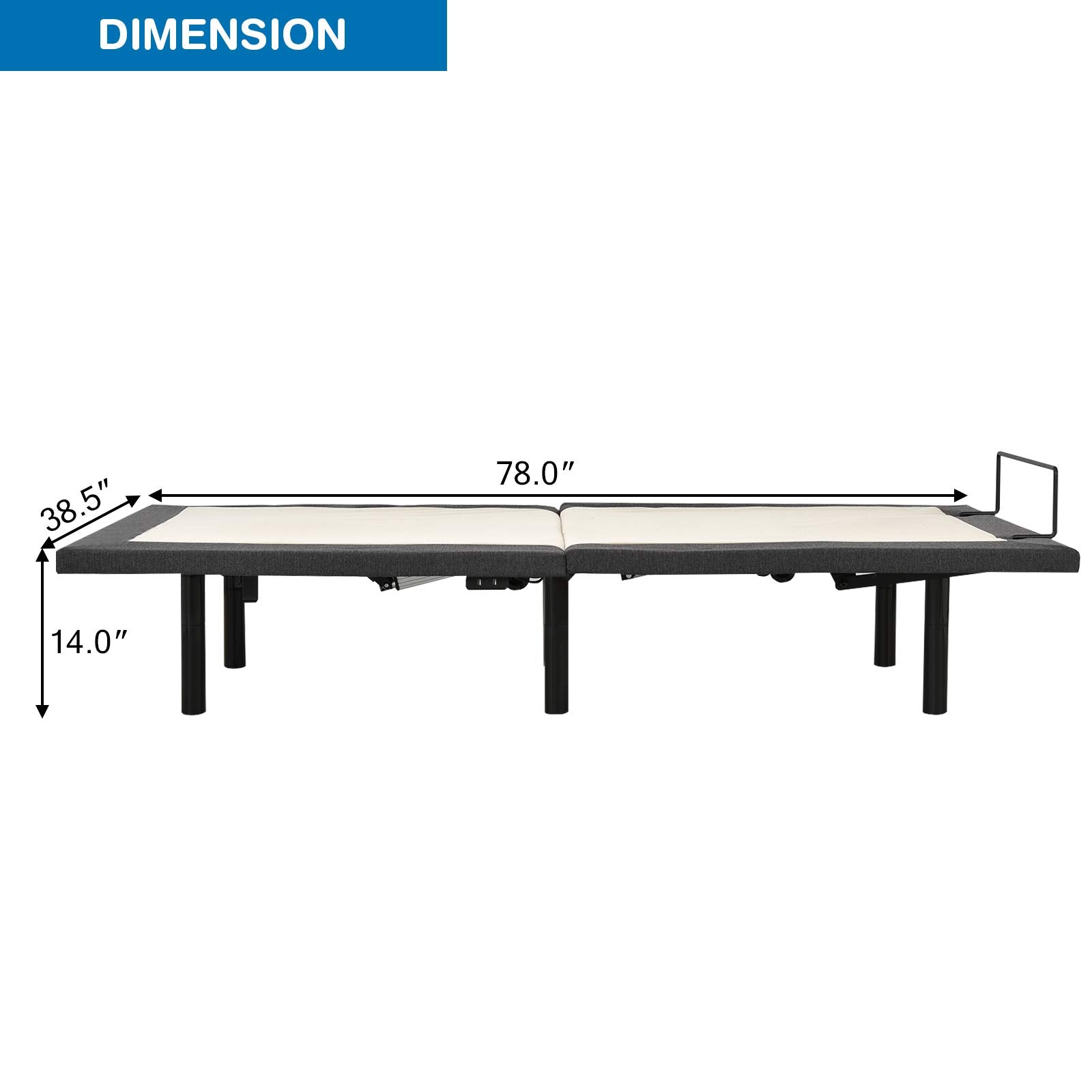 Komfott Adjustable Bed Base with Wireless Remote (Twin-XL) / (Queen)