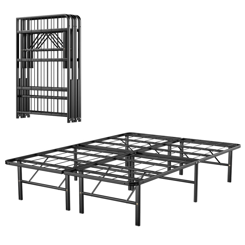 Platform Bed Frame, 14 Inch Foldable Metal Mattress Foundation