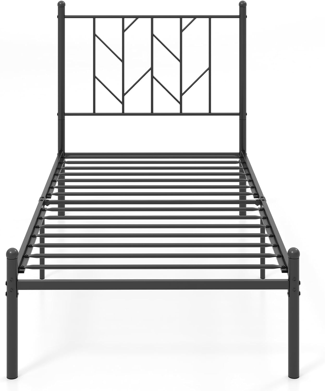 Twin Platform Bed Frame, Heavy-Duty Bed, Metal - KOMFOTT 